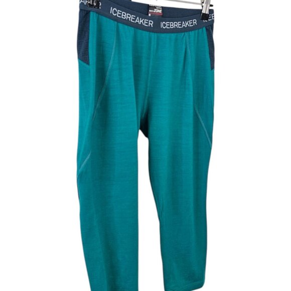 Icebreaker Merino Womens Bodyfit Zone, Wool, Cropped Baselayer Leggings, Size S - Picture 9 of 10